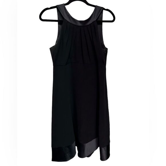 Evan Picone Dresses & Skirts - Evan Picone Sleeveless Black A-Like Dress Pleated Front Scoop Back Formal Event